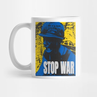 STOP WAR vintage retro style Mug